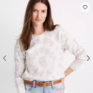 Madewell tie-dye crop sweatshirt